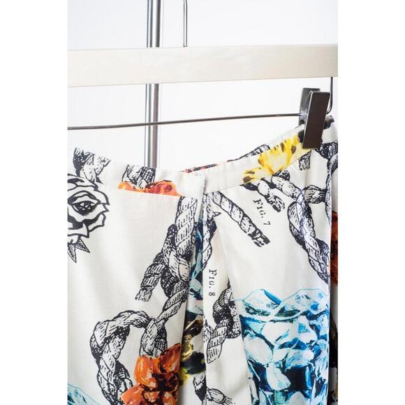 Tibi Floral Printed Bubble Knee Length Skirt - Picture 2 of 4
